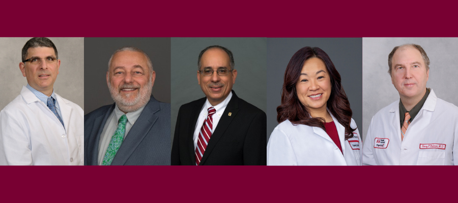 5 Temple physician faculty members being formally invested as endowed named Chairs