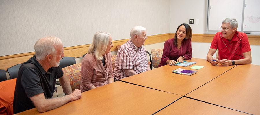 Lung disease support group at the Temple Lung Center