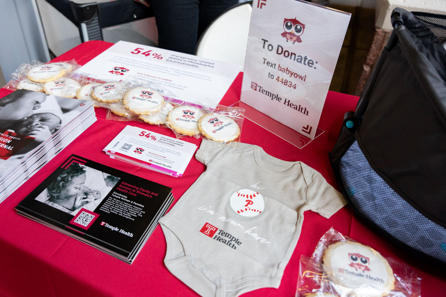 Phillies Baby Shower booth
