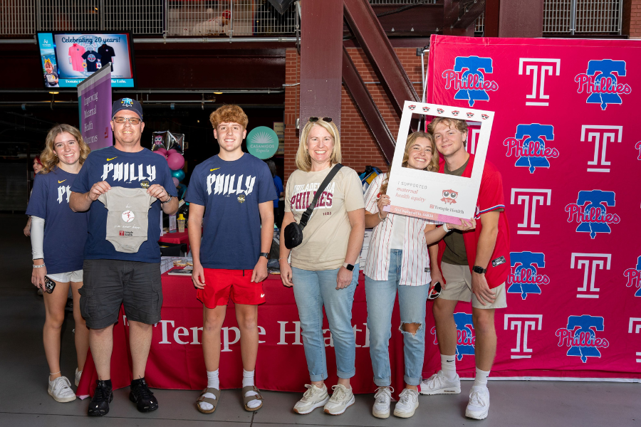 Fans stop by to snap a photo at the Baby Shower.
