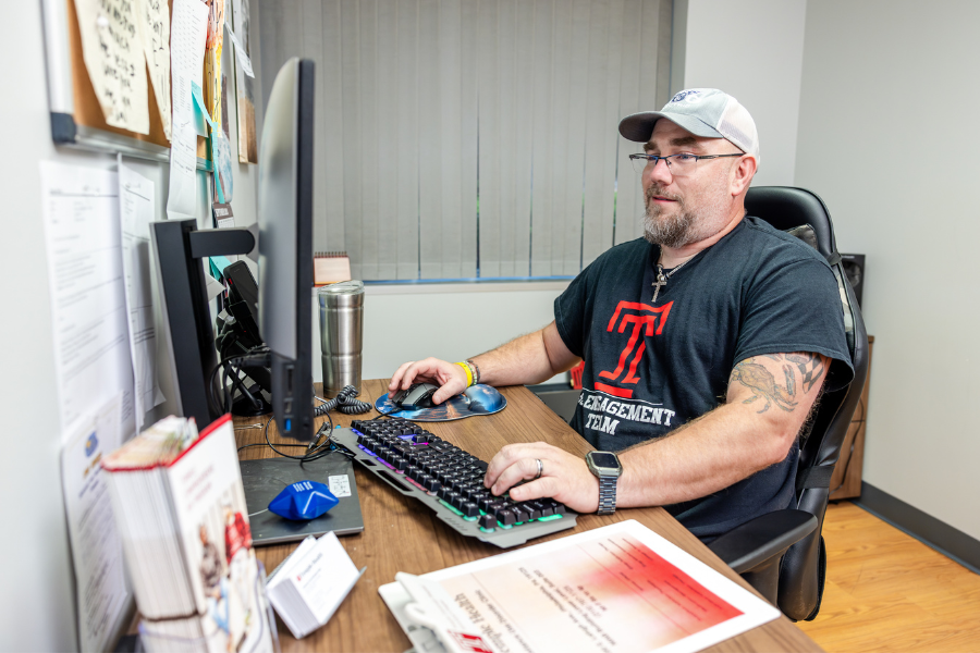 Certified Recovery Specialist Brian Sapp, whose work with the patient in the ED helped get her into recovery.