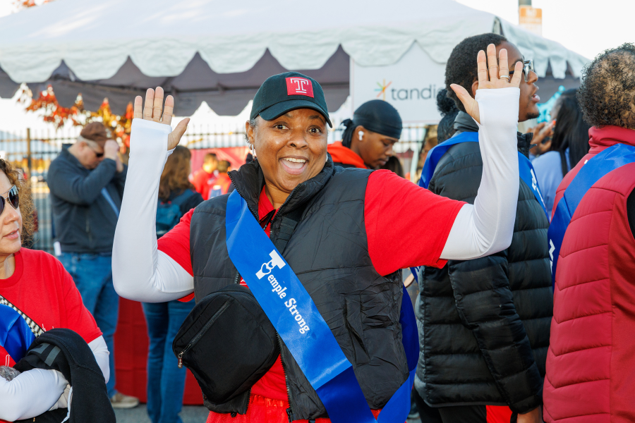 This Heart Walk participant’s joy was infectious!