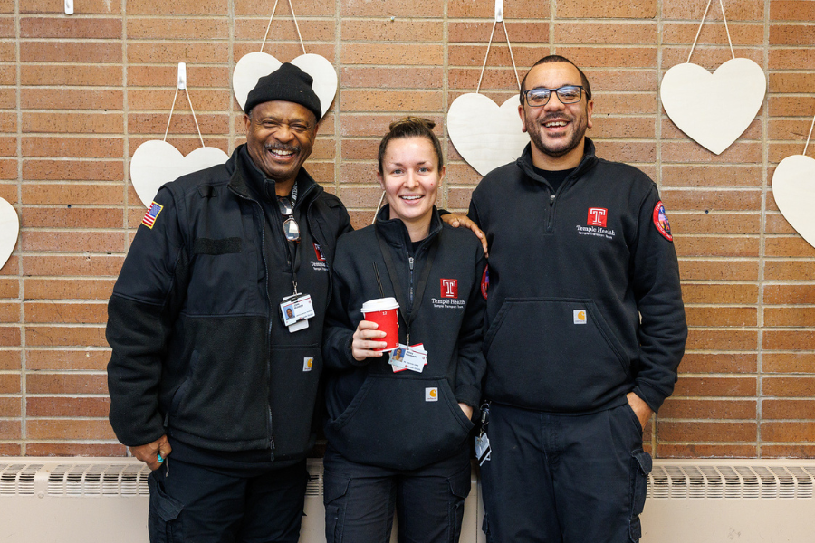 These team members were all smiles at TUH-Episcopal Campus!
