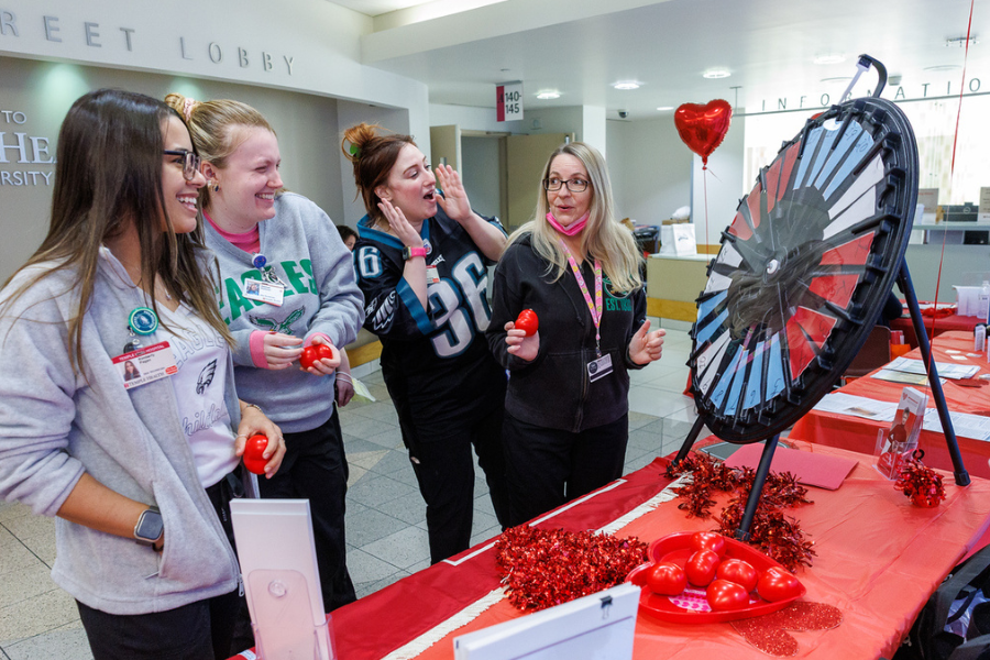 Attendees could win prizes through our wheel of fun.