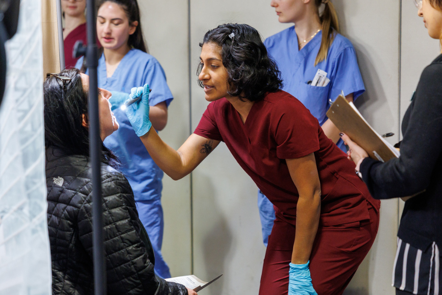 Temple Health residents performed head and neck cancer screenings on patients, employees, and community members.