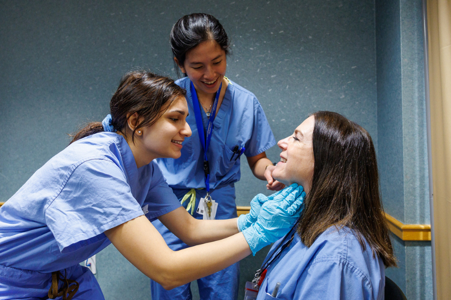 “6”: Temple Health residents performed head and neck cancer screenings on patients, employees, and community members.