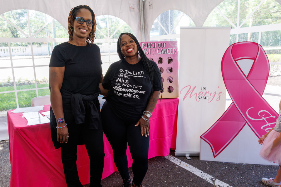 Community members, employees, and the Phanatic himself had a great time at the Back to School Health & Resource Block Party!