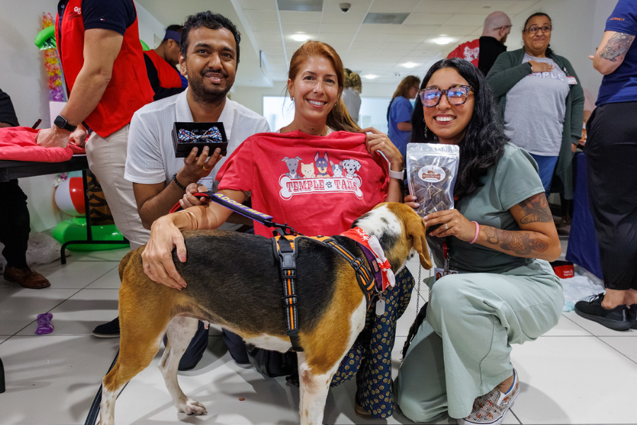 Our TUH-Main Campus employees loved getting quality time with these furry friends—all available for adoption at local rescues!