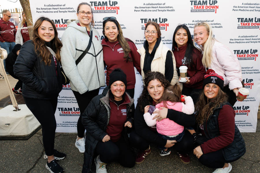 Temple Health team members at this year’s Heart Walk.