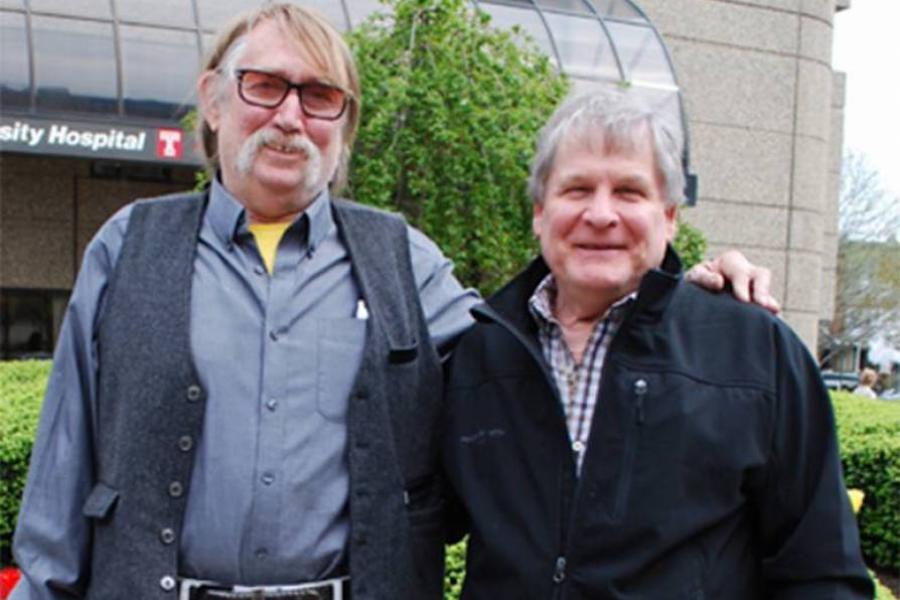 Temple lung transplant patients, Max and John