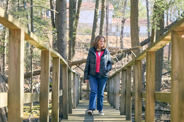 Rhonda going for a walk