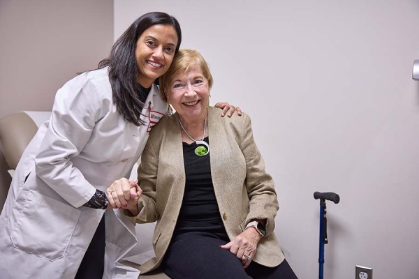 Dr. Vaidya (left) and Cheri (right)