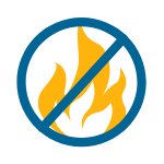 Keep oxygen equipment from fire hazards