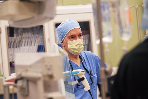 Dr. Gerard Criner caring for COVID-19 patients