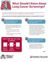 What should I know about lung cancer screenings PDF