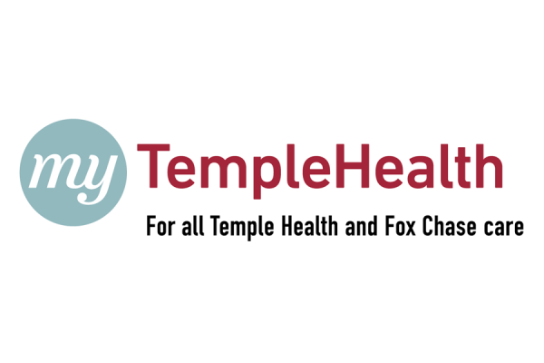 myTempleHealth logo - For All Temple Health and Fox Chase Care