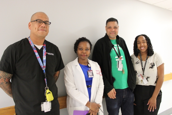 Some of the Episcopal team members who attended the Art Show (Stinson is on the far right).
