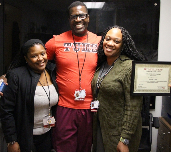 Gregory Slater with colleagues