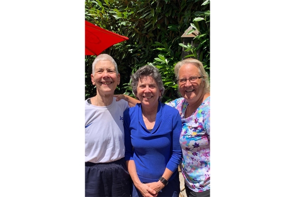 A recent photo of Hemsley with Jenny Stone, the US' head athletic trainer for the 1988 Summer Games, and Julie Moyer-Knowles, another US medical staff member from those Games.