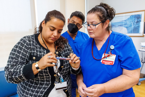 Insulin pen training at TUH-Main Campus.