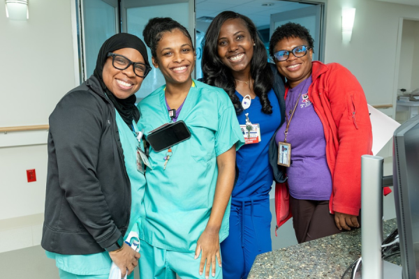 Temple Women & Families team members at the new hospital.