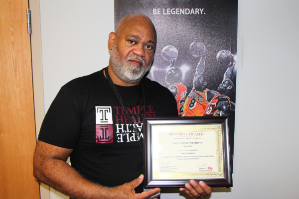 Service Excellence Employee of the Month Award winner Prestus Nixon.