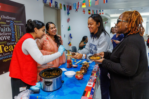 Attendees enjoyed cuisines from multiple countries.