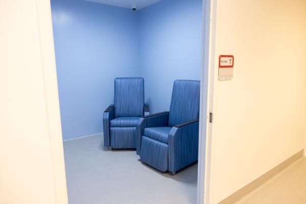 One of the rooms in the new CRC.