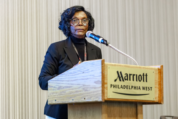 Keynote speaker Dr. Velma Scantlebury.