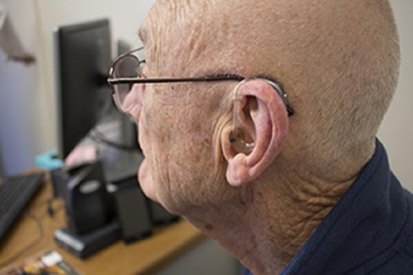 Temple Head & Neck patient Ken's cochlear implant