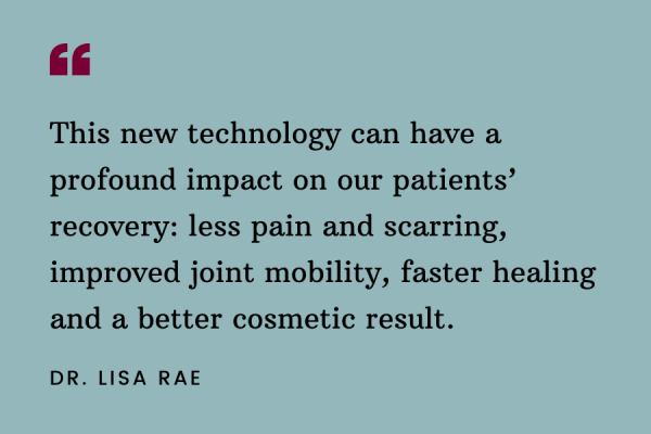 Dr. Lisa Rae - Burn Care Quote
