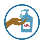 Hand sanitizer icon